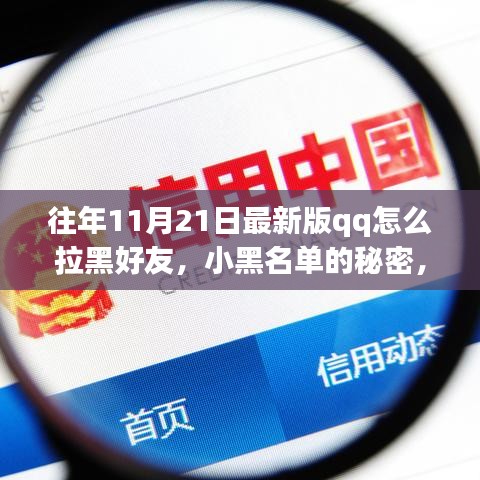 往年11月21日最新版qq怎么拉黑好友，小黑名單的秘密，一場關于QQ友情的溫馨日常