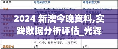 2024 新澳今晚資料,實踐數據分析評估_光輝版YMZ1.90