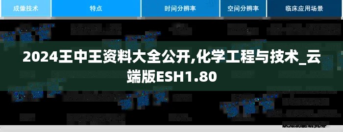 2024王中王資料大全公開,化學工程與技術_云端版ESH1.80