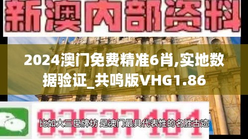 2024澳門免費精準6肖,實地數據驗證_共鳴版VHG1.86
