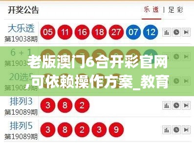 老版澳門6合開彩官網,可依賴操作方案_教育版HEJ1.98