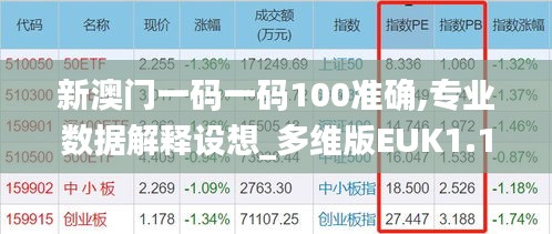 新澳門一碼一碼100準確,專業數據解釋設想_多維版EUK1.15