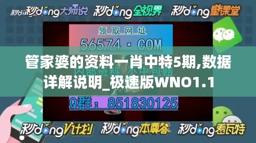 管家婆的資料一肖中特5期,數據詳解說明_極速版WNO1.1