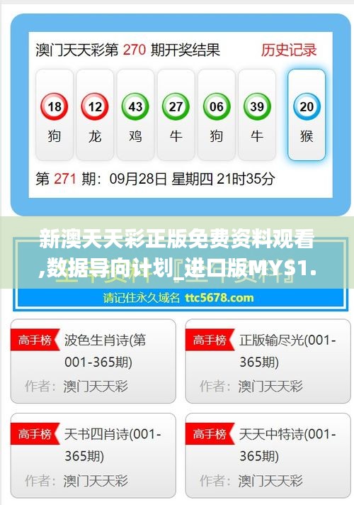 新澳天天彩正版免費資料觀看,數據導向計劃_進口版MYS1.23