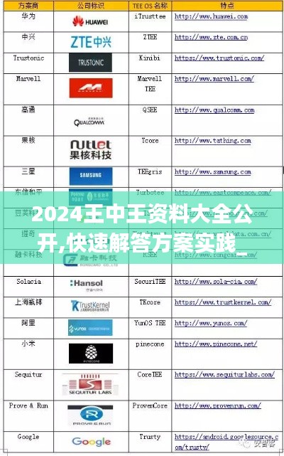 2024王中王資料大全公開,快速解答方案實踐_先鋒科技IQR1.82