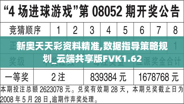 新奧天天彩資料精準,數據指導策略規劃_云端共享版FVK1.62