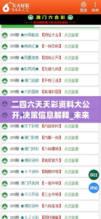二四六天天彩資料大公開,決策信息解釋_未來版MQF1.66