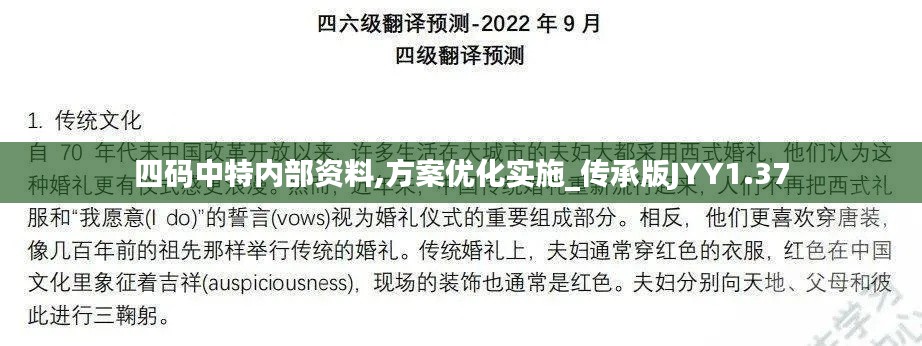 四碼中特內部資料,方案優化實施_傳承版JYY1.37