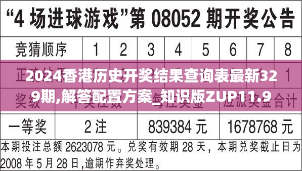 2024香港歷史開獎結(jié)果查詢表最新329期,解答配置方案_知識版ZUP11.9