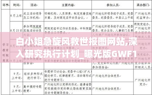 白小姐急旋風救世報圖網站,深入研究執行計劃_曝光版GWF1.65
