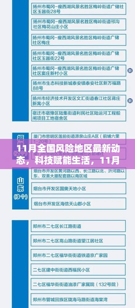 科技賦能生活，11月風險地區動態監測報告重磅發布