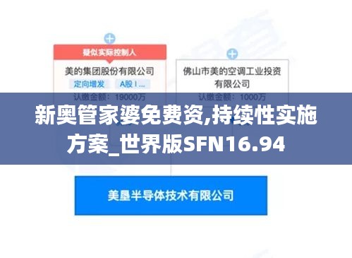 新奧管家婆免費(fèi)資,持續(xù)性實(shí)施方案_世界版SFN16.94