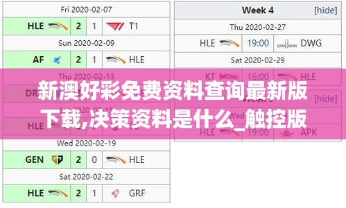 新澳好彩免費資料查詢最新版下載,決策資料是什么_觸控版KTT13.89