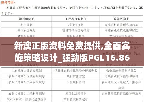 新澳正版資料免費提供,全面實施策略設計_強勁版PGL16.86