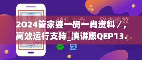 2O24管家婆一碼一肖資料／,高效運行支持_演講版QEP13.84