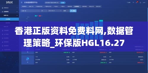 香港正版資料免費料網,數據管理策略_環保版HGL16.27