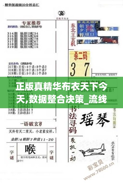 正版真精華布衣天下今天,數據整合決策_流線型版YYC16.72