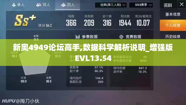 新奧4949論壇高手,數據科學解析說明_增強版EVL13.54