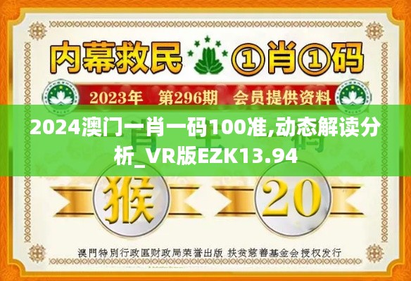 2024澳門一肖一碼100準,動態解讀分析_VR版EZK13.94