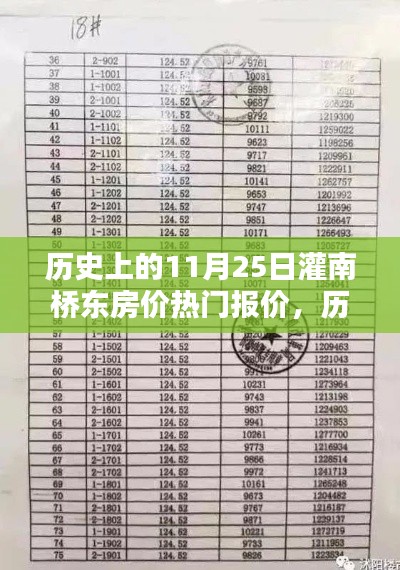 歷史上的11月25日灌南橋東房價揭秘，熱門報價一覽
