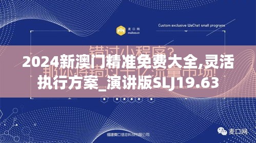 2024新澳門(mén)精準(zhǔn)免費(fèi)大全,靈活執(zhí)行方案_演講版SLJ19.63