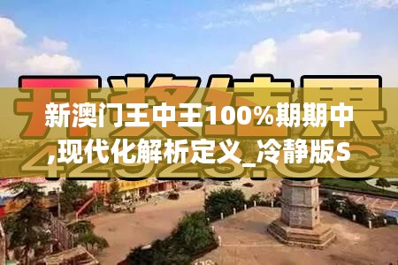 新澳門王中王100%期期中,現(xiàn)代化解析定義_冷靜版SWH19.23