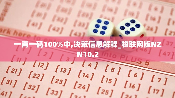 一肖一碼100%中,決策信息解釋_物聯網版NZN10.2