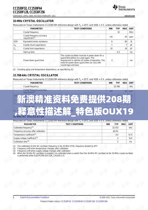 新澳精準資料免費提供208期,釋意性描述解_特色版OUX19.81