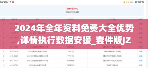 2024年全年資料免費大全優勢,詳情執行數據安援_套件版JZZ19.7