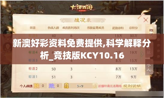 新澳好彩資料免費(fèi)提供,科學(xué)解釋分析_競技版KCY10.16