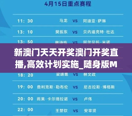 新澳門天天開獎(jiǎng)澳門開獎(jiǎng)直播,高效計(jì)劃實(shí)施_隨身版MHS19.12