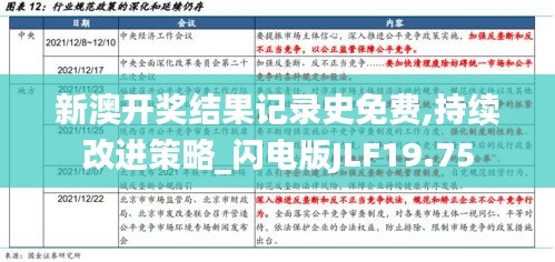 新澳開獎結果記錄史免費,持續改進策略_閃電版JLF19.75