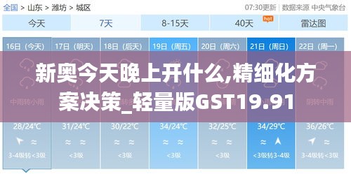 新奧今天晚上開什么,精細化方案決策_輕量版GST19.91