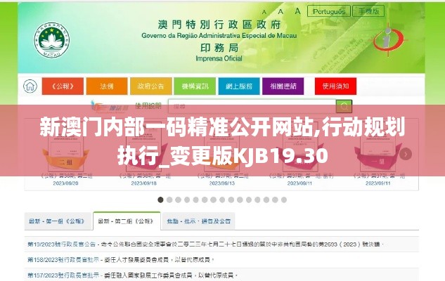 新澳門內部一碼精準公開網站,行動規劃執行_變更版KJB19.30