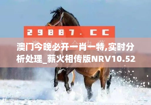 澳門今晚必開一肖一特,實時分析處理_薪火相傳版NRV10.52
