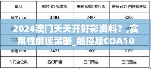 2024澳門天天開好彩資料？,實(shí)用性解讀策略_觸控版COA10.45