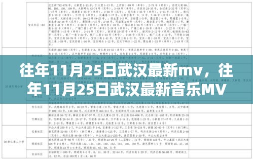 武漢潮流風采，歷年11月25日最新音樂MV盤點與潮流風采展示