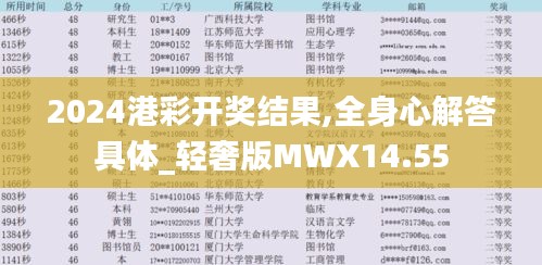 2024港彩開獎結果,全身心解答具體_輕奢版MWX14.55