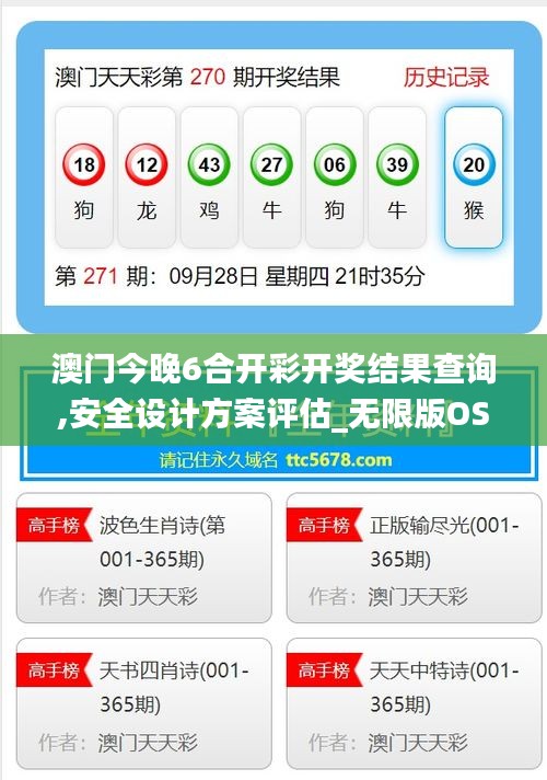 澳門今晚6合開彩開獎結果查詢,安全設計方案評估_無限版OSC5.8