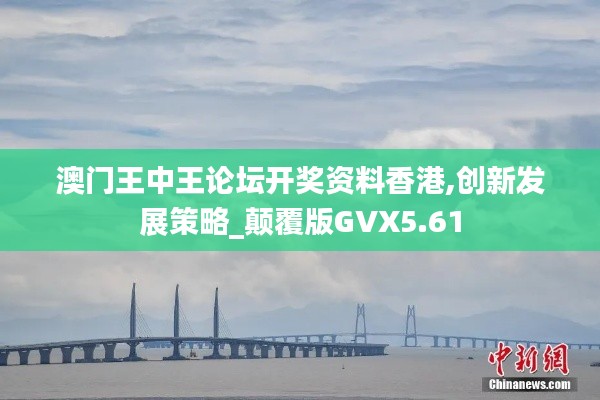 澳門王中王論壇開獎資料香港,創新發展策略_顛覆版GVX5.61