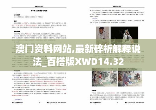 澳門資料網站,最新碎析解釋說法_百搭版XWD14.32