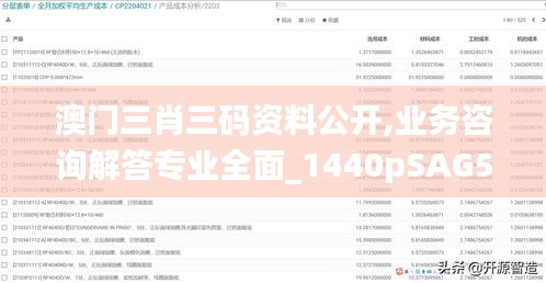 澳門三肖三碼資料公開,業務咨詢解答專業全面_1440pSAG5.76