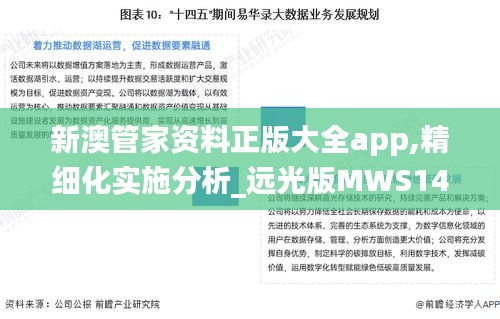 新澳管家資料正版大全app,精細化實施分析_遠光版MWS14.83