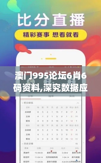 澳門995論壇6肖6碼資料,深究數據應用策略_定義版QBX5.35