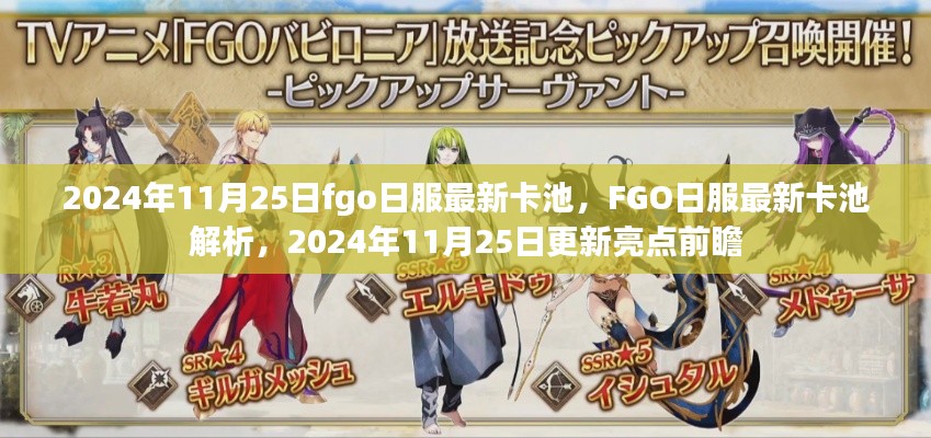 FGO日服最新卡池解析及亮點前瞻，2024年11月25日更新揭秘
