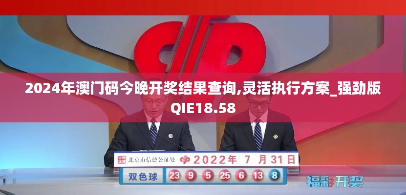 2024年澳門碼今晚開獎結果查詢,靈活執行方案_強勁版QIE18.58