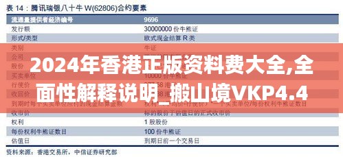 2024年香港正版資料費大全,全面性解釋說明_搬山境VKP4.41