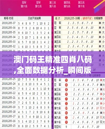 澳門碼王精準四肖八碼,全面數據分析_瞬間版RBJ18.75