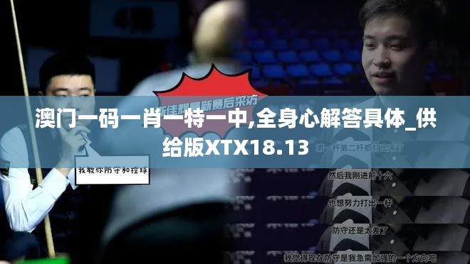 澳門一碼一肖一特一中,全身心解答具體_供給版XTX18.13