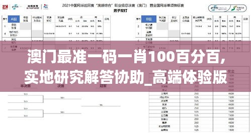 澳門最準一碼一肖100百分百,實地研究解答協助_高端體驗版FOY18.4